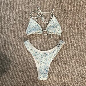 Blackbough Swim Cheeky Blue Floral Bikini